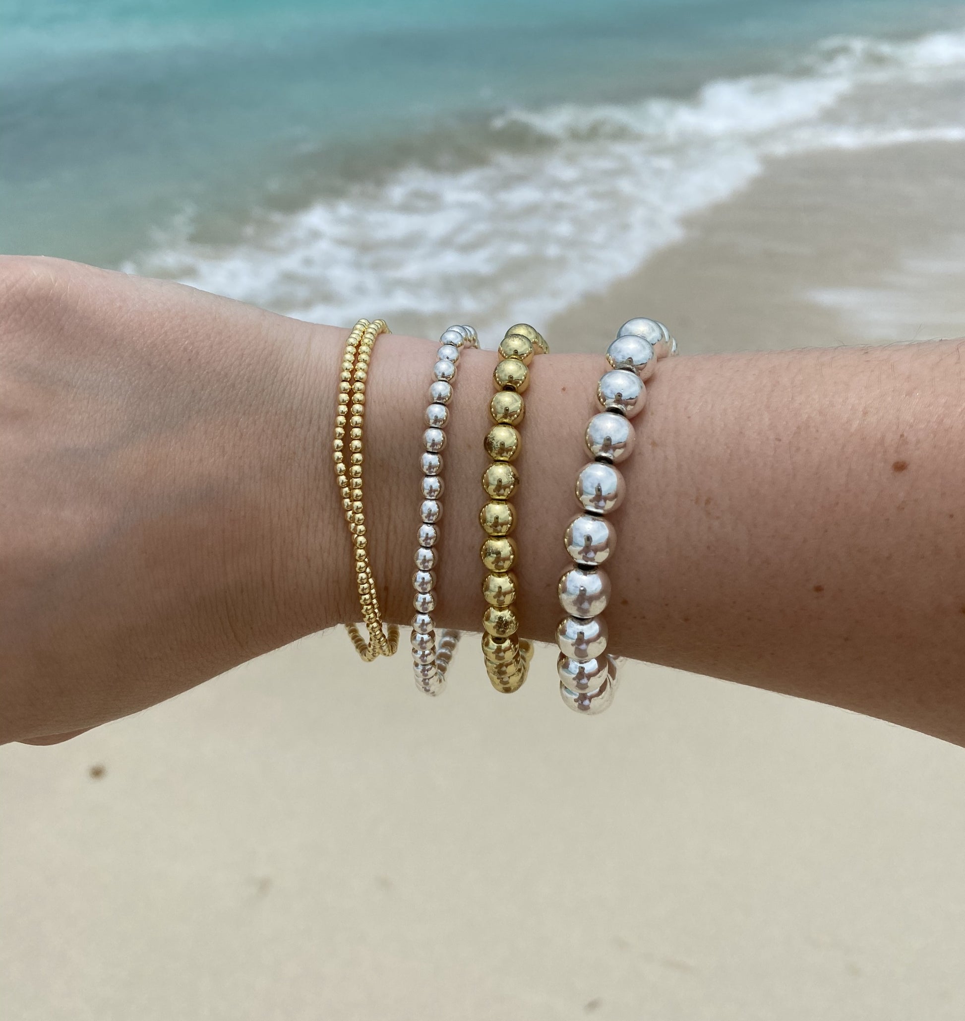 Hematite Beaded Bracelet image 1