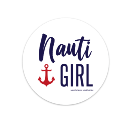 "Nauti Girl" Sticker image 0