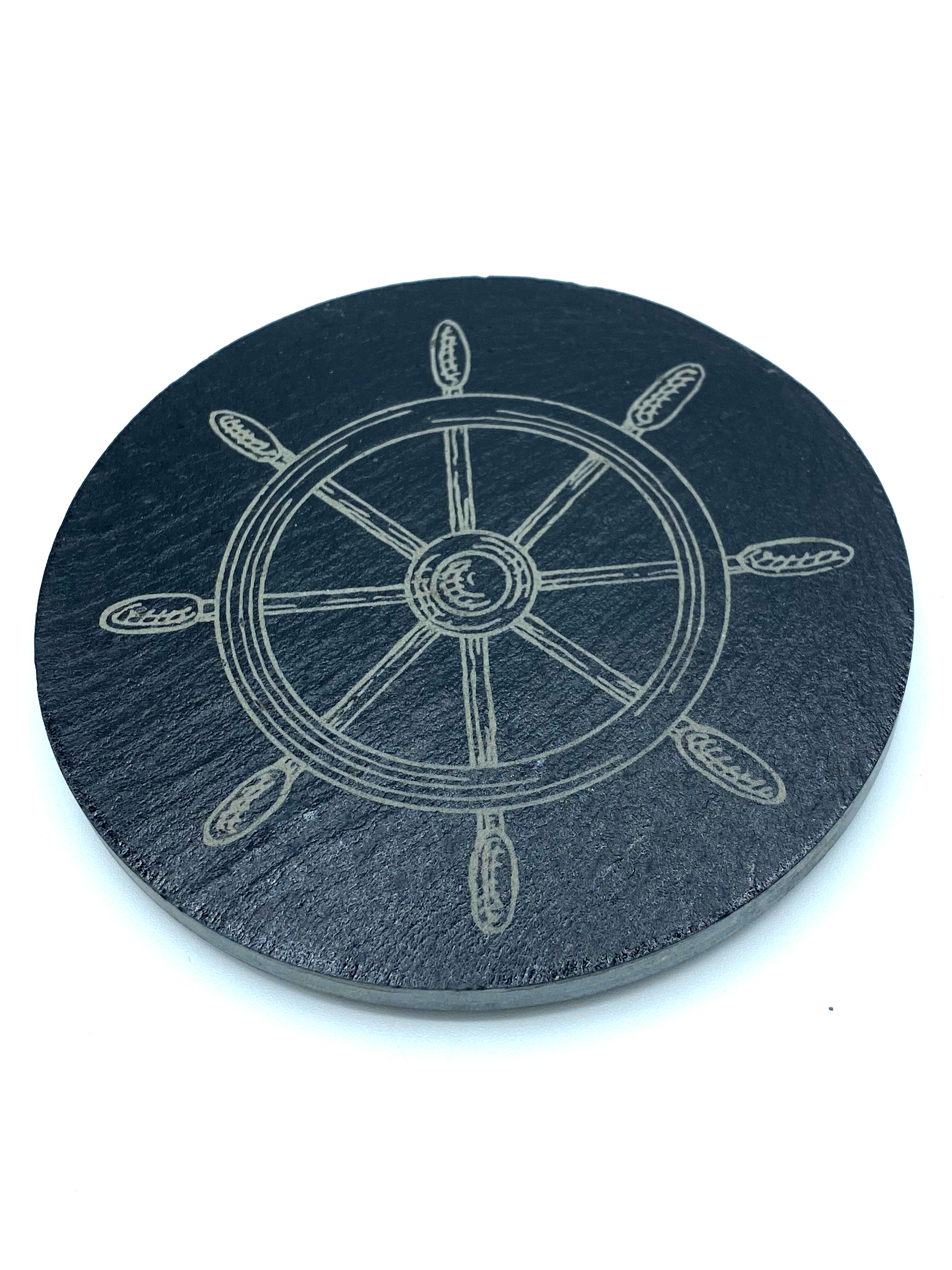 Slate and Bamboo Nautical Coasters - Set of 4 image 3