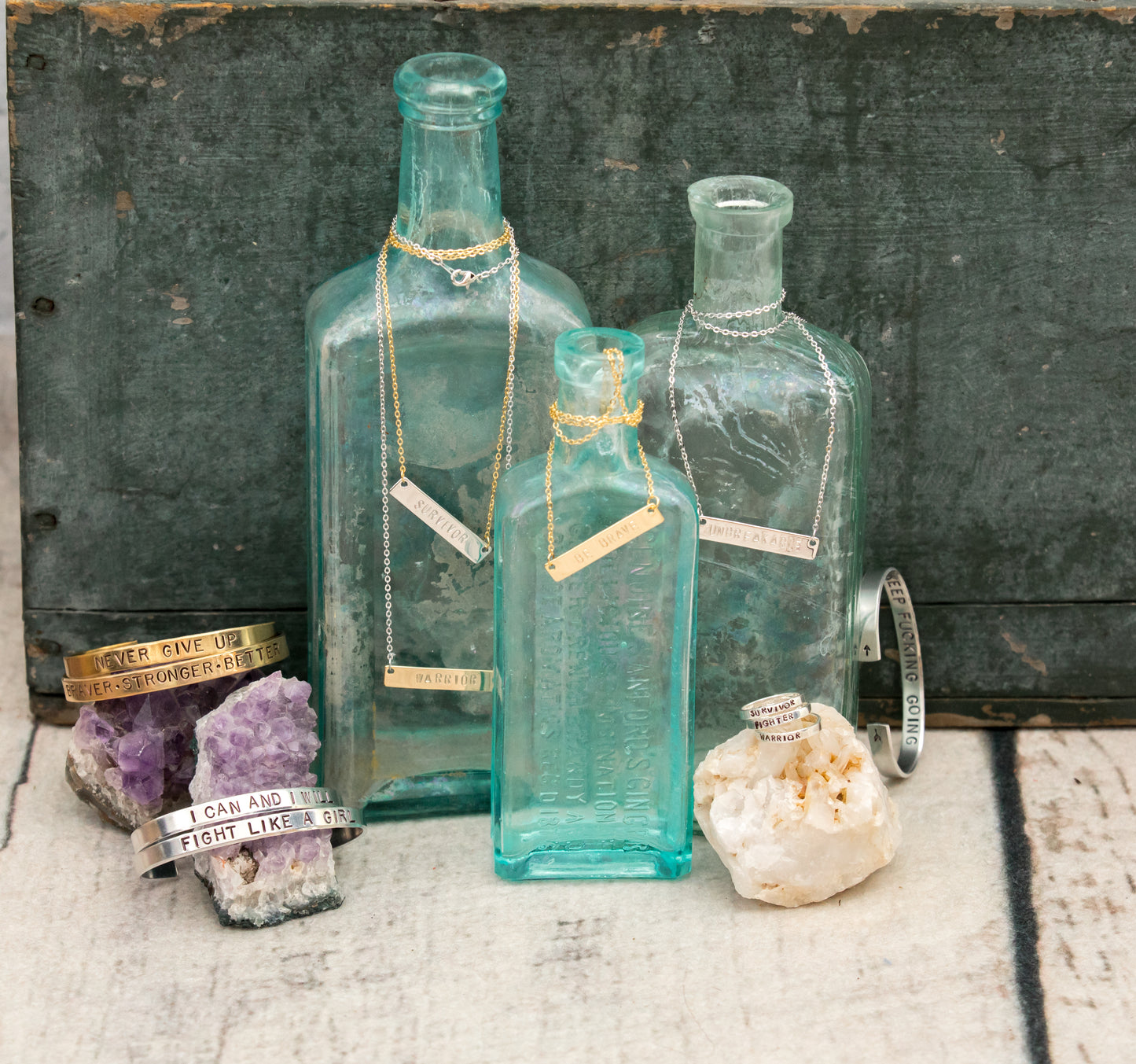 "Keep F***ing Going" Cuff Bracelet image 5