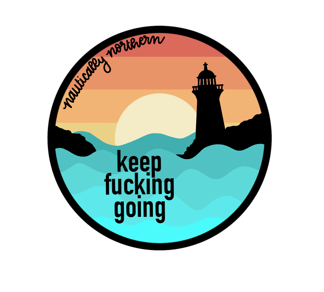 "Keep F***ing Going" Sticker image 2