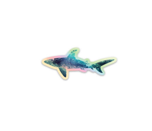 Holographic Shark Sticker image 0