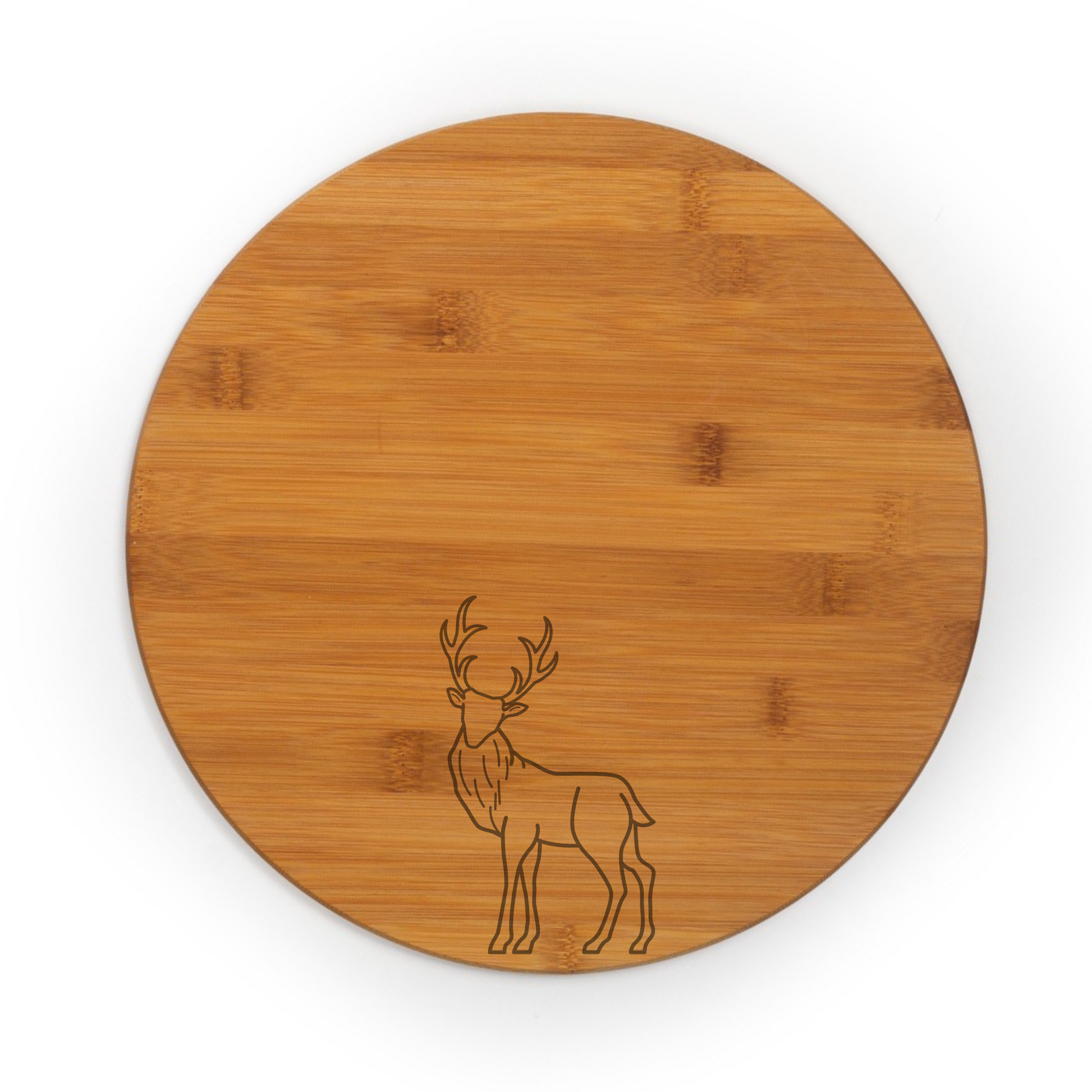 Reindeer Engraved Bamboo Cutting Board image 1