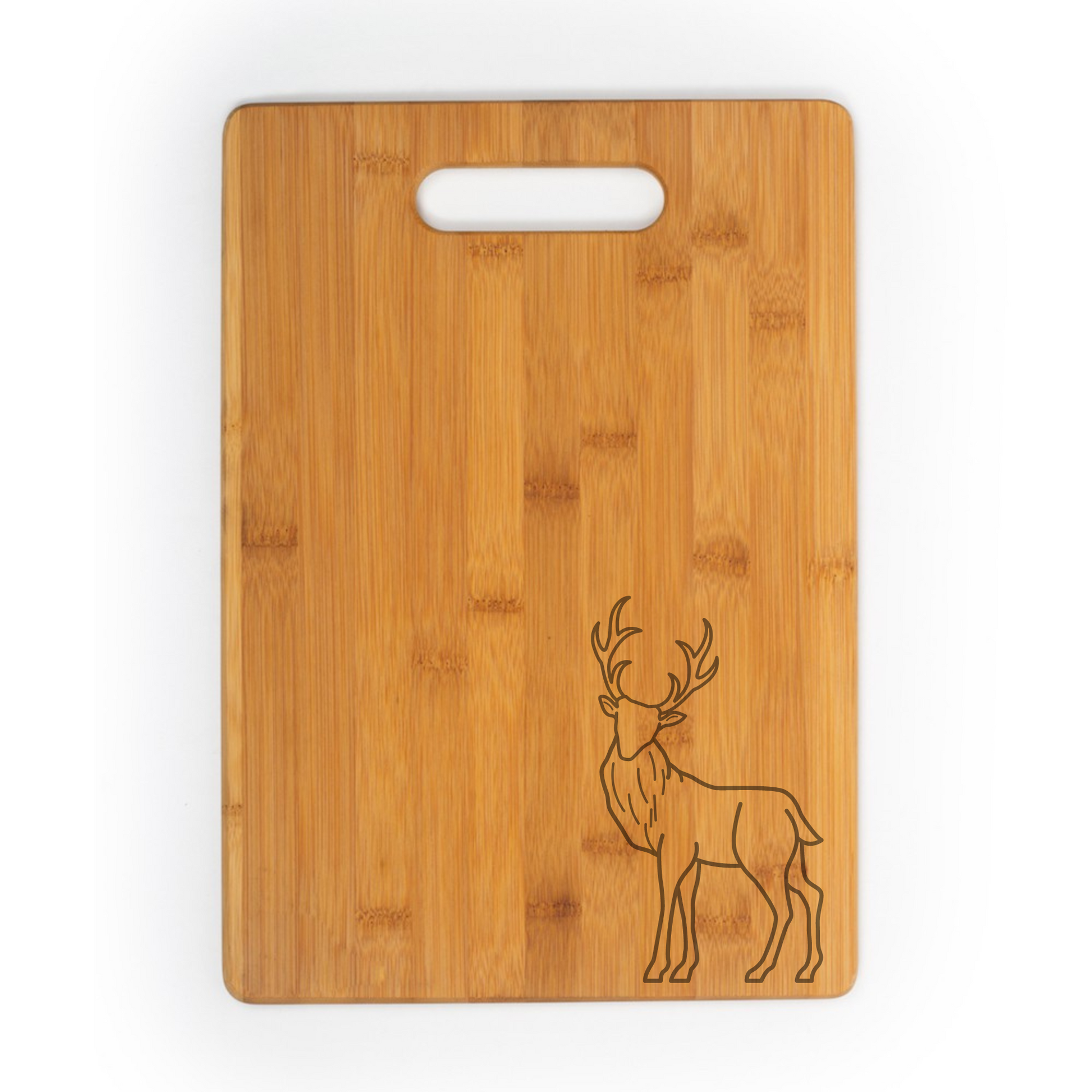 Reindeer Engraved Bamboo Cutting Board image 2