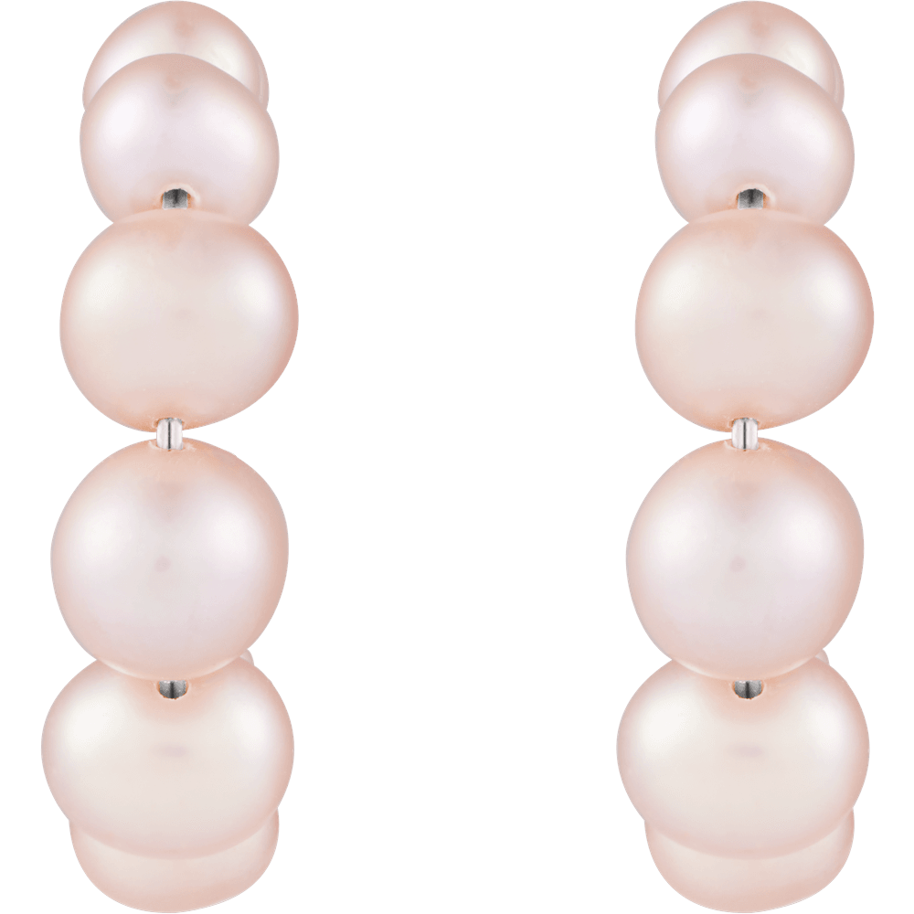 Freshwater Pearl Hoop Earrings