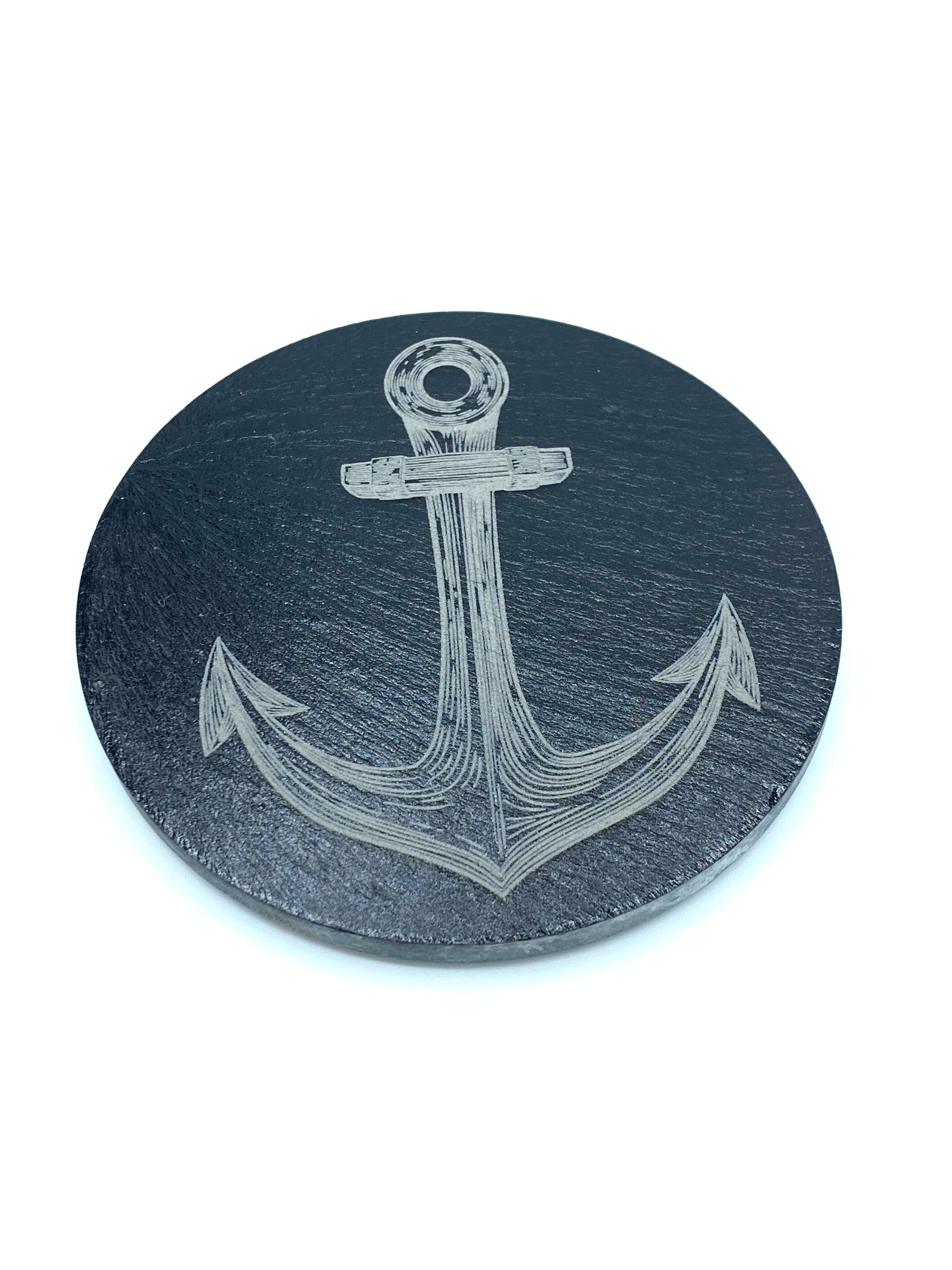Slate and Bamboo Nautical Coasters - Set of 4 image 2