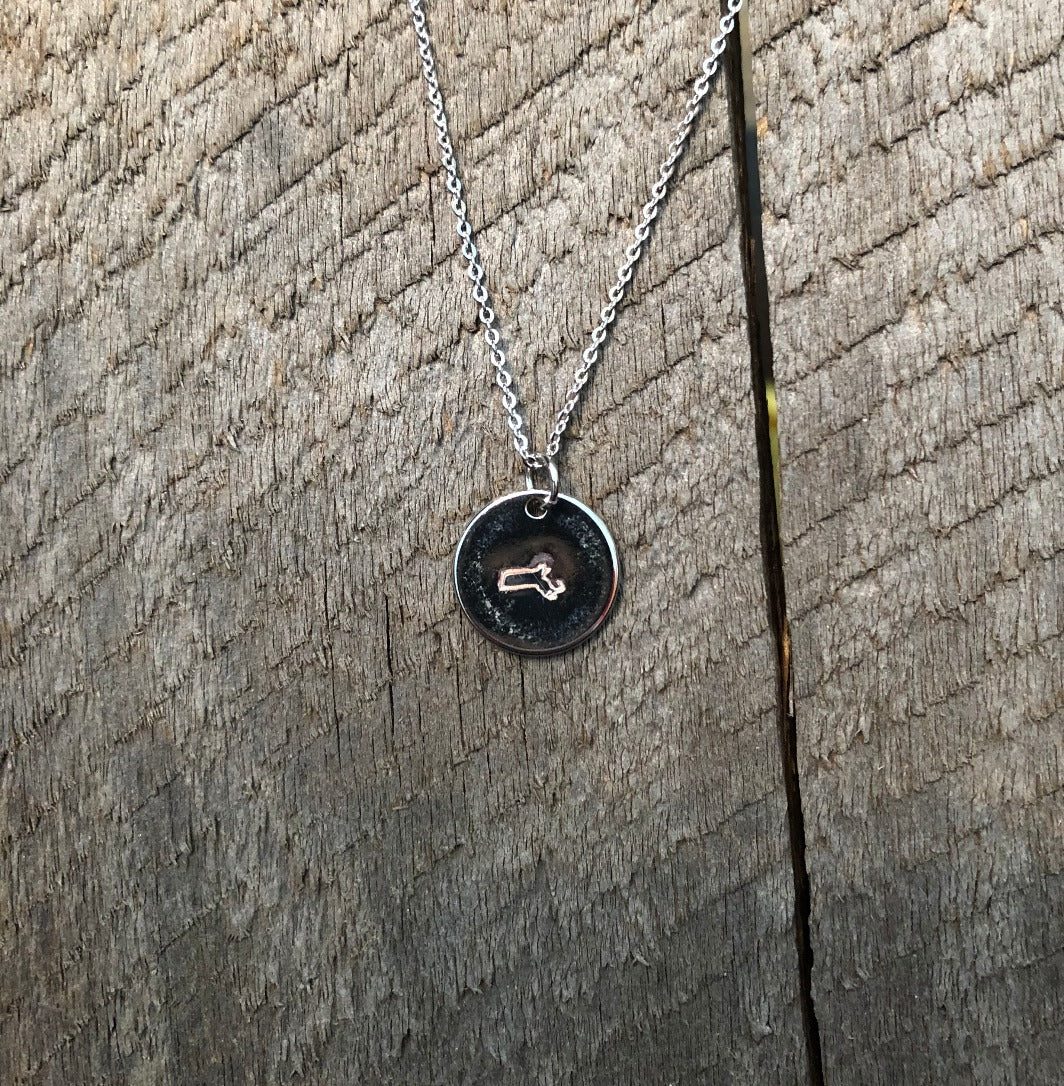 Custom State Charm Necklace image 2