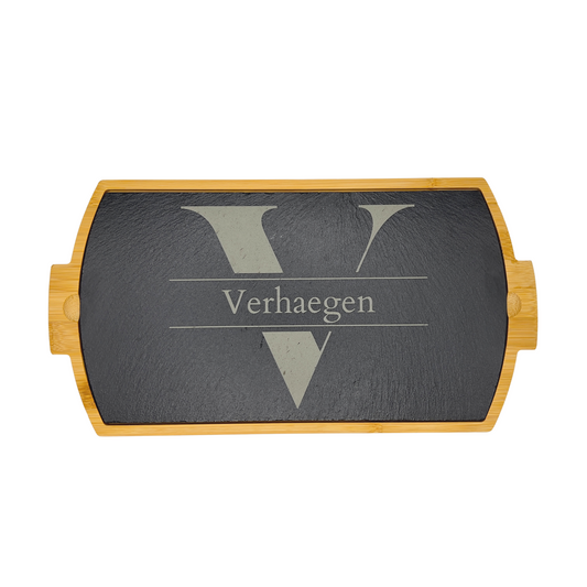 Bamboo Custom Initials Cutting Board image 0