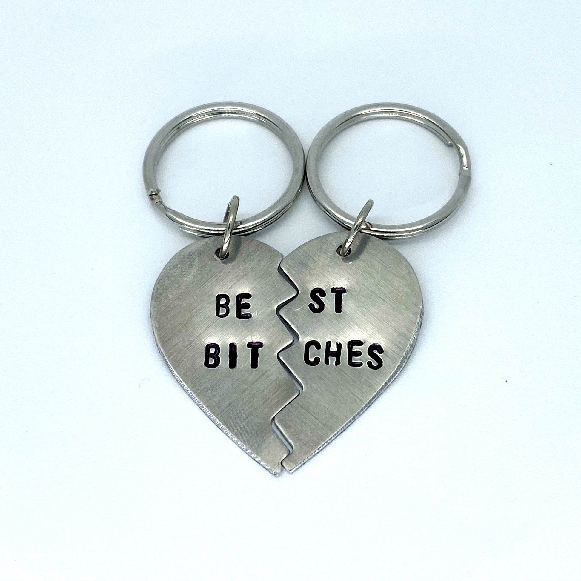 "Best Bitches" Aluminum Keychains Pair image 0
