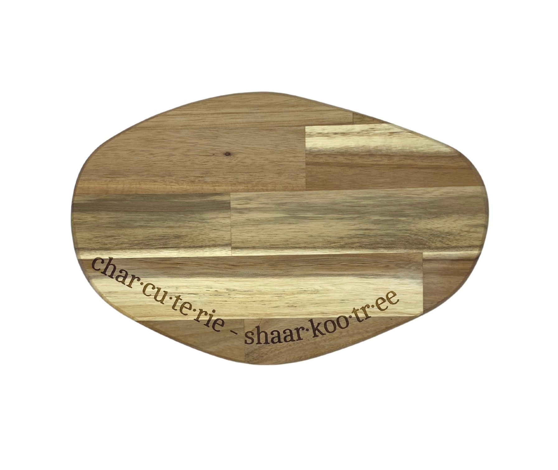 Acacia Wood "Charcuterie" Pronunciation Board image 0