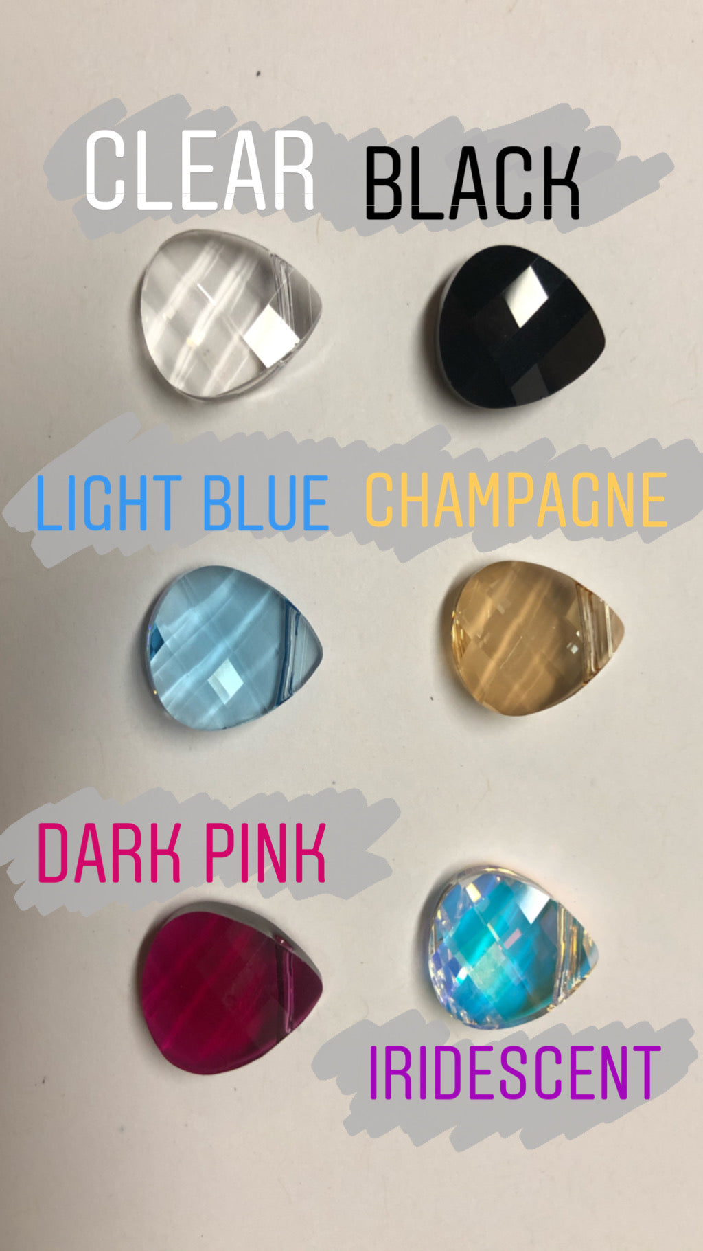 Crystal Initial Charm Necklace image 1