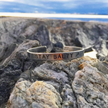 "Stay Salty" Cuff Bracelet image 1