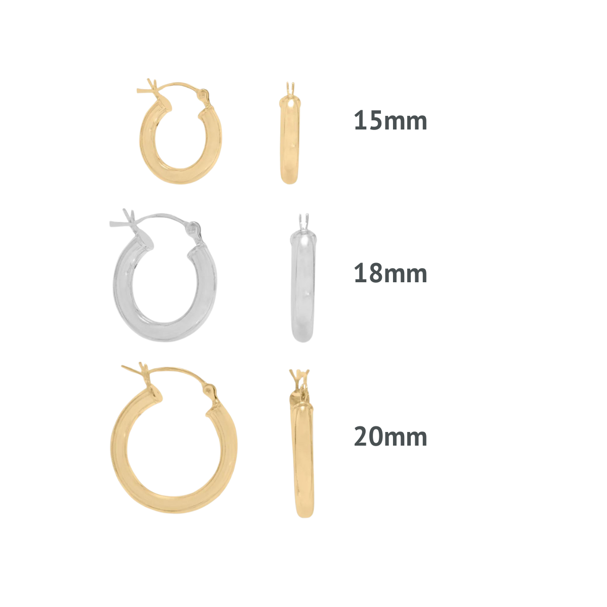 Thick Hoop Earrings