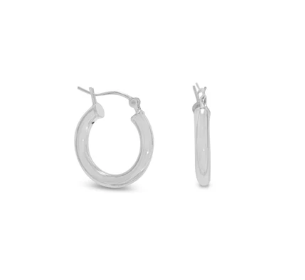 Thick Hoop Earrings