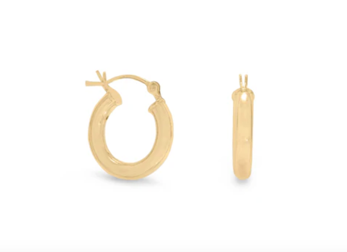 Thick Hoop Earrings