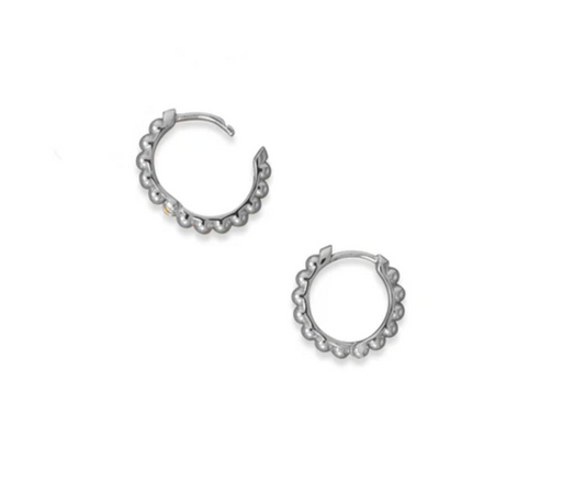 Beaded Hoop Earrings