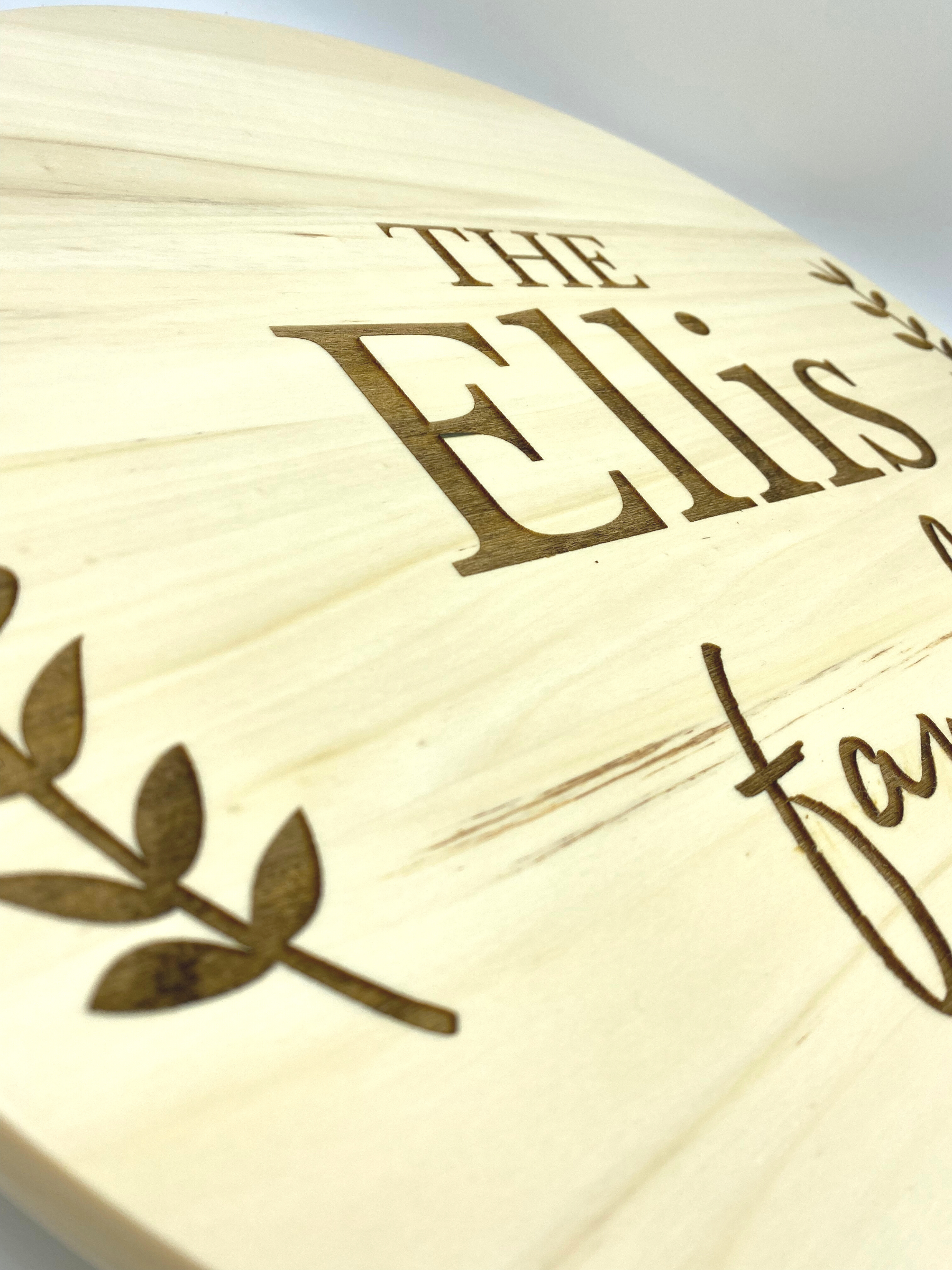 Aspen Wood Custom Family Lazy Susan image 1