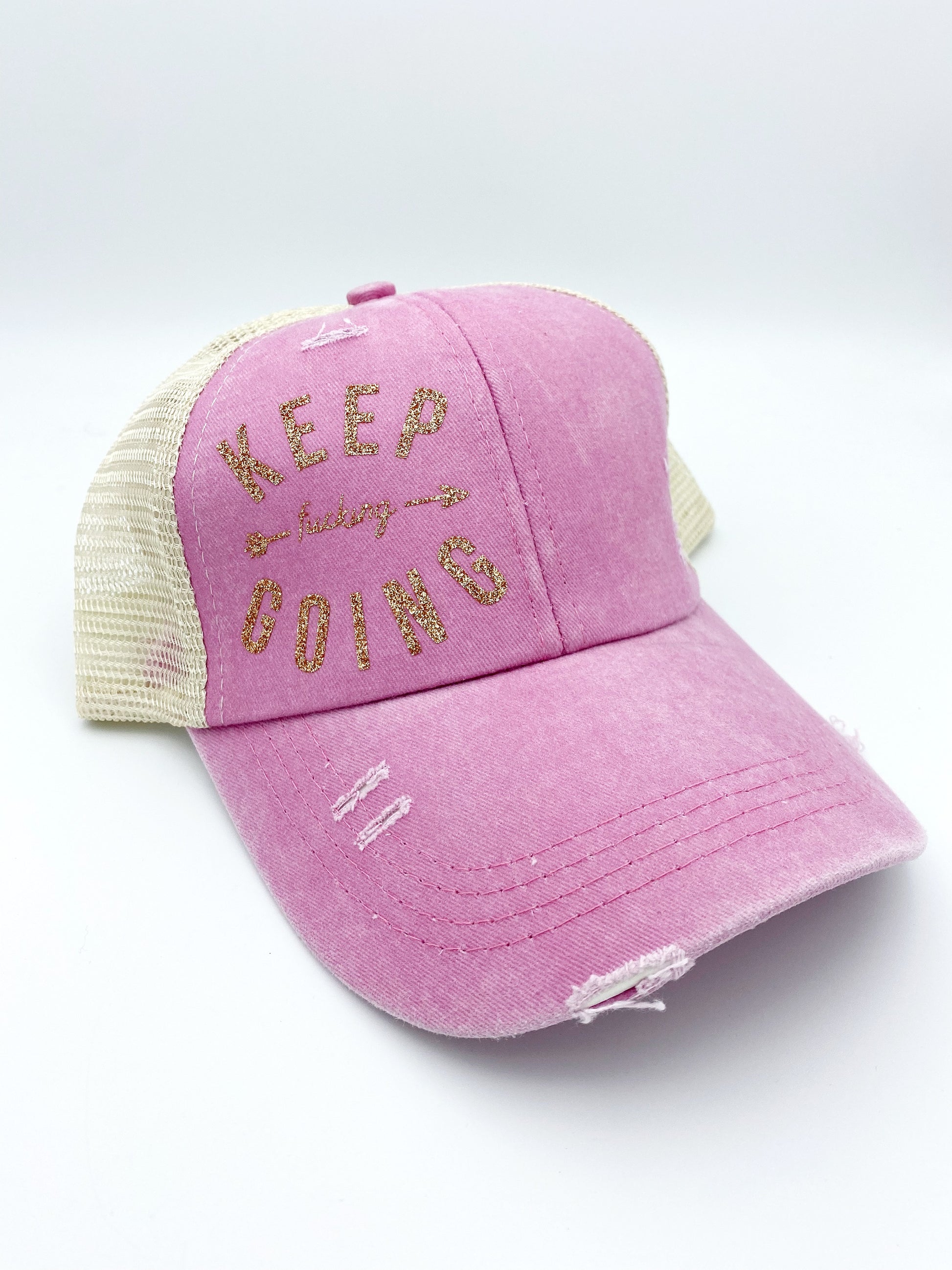 "Keep F***ing Going" Ponytail Hat image 9