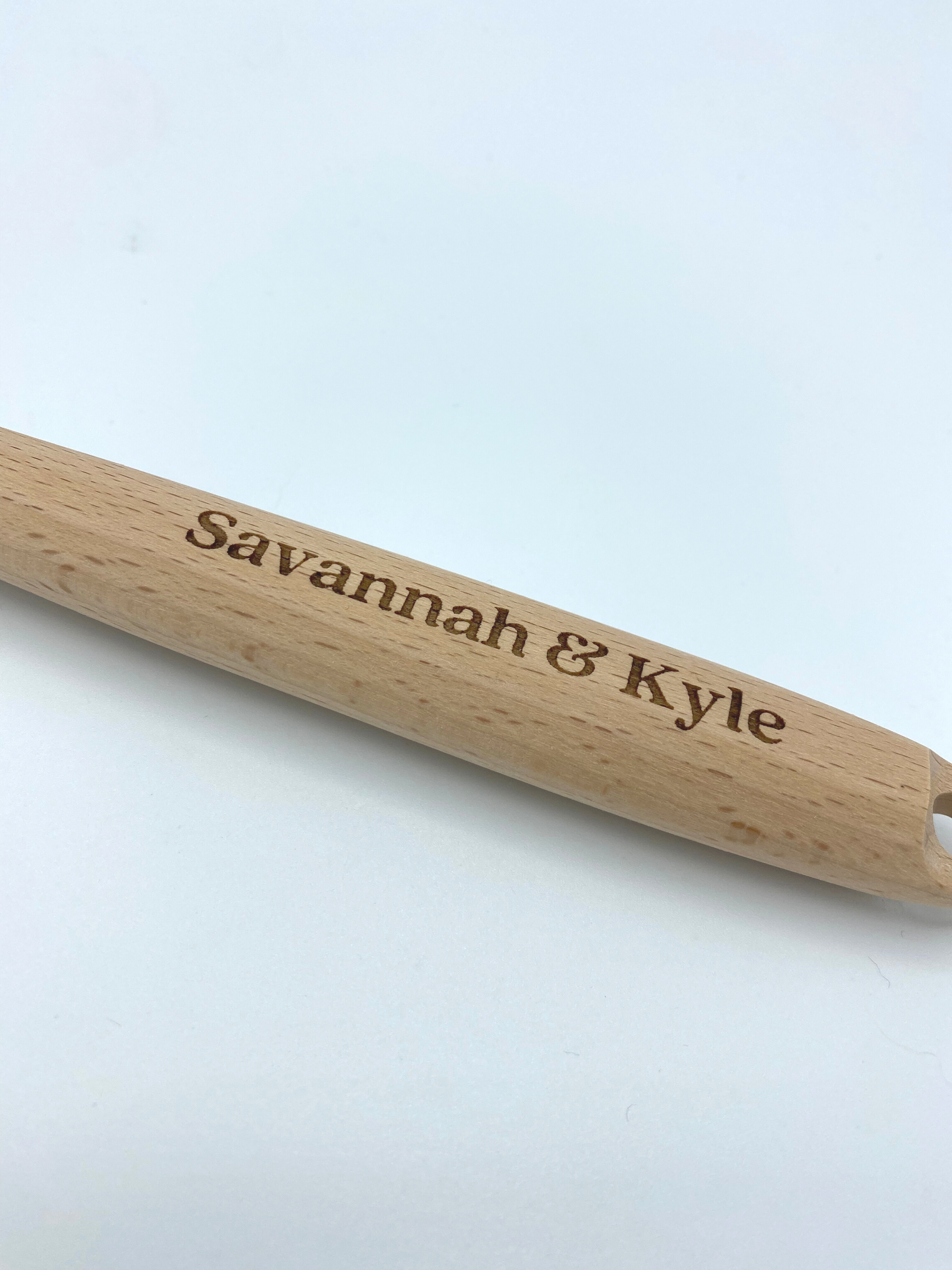Beechwood Spoon with Custom Name image 2