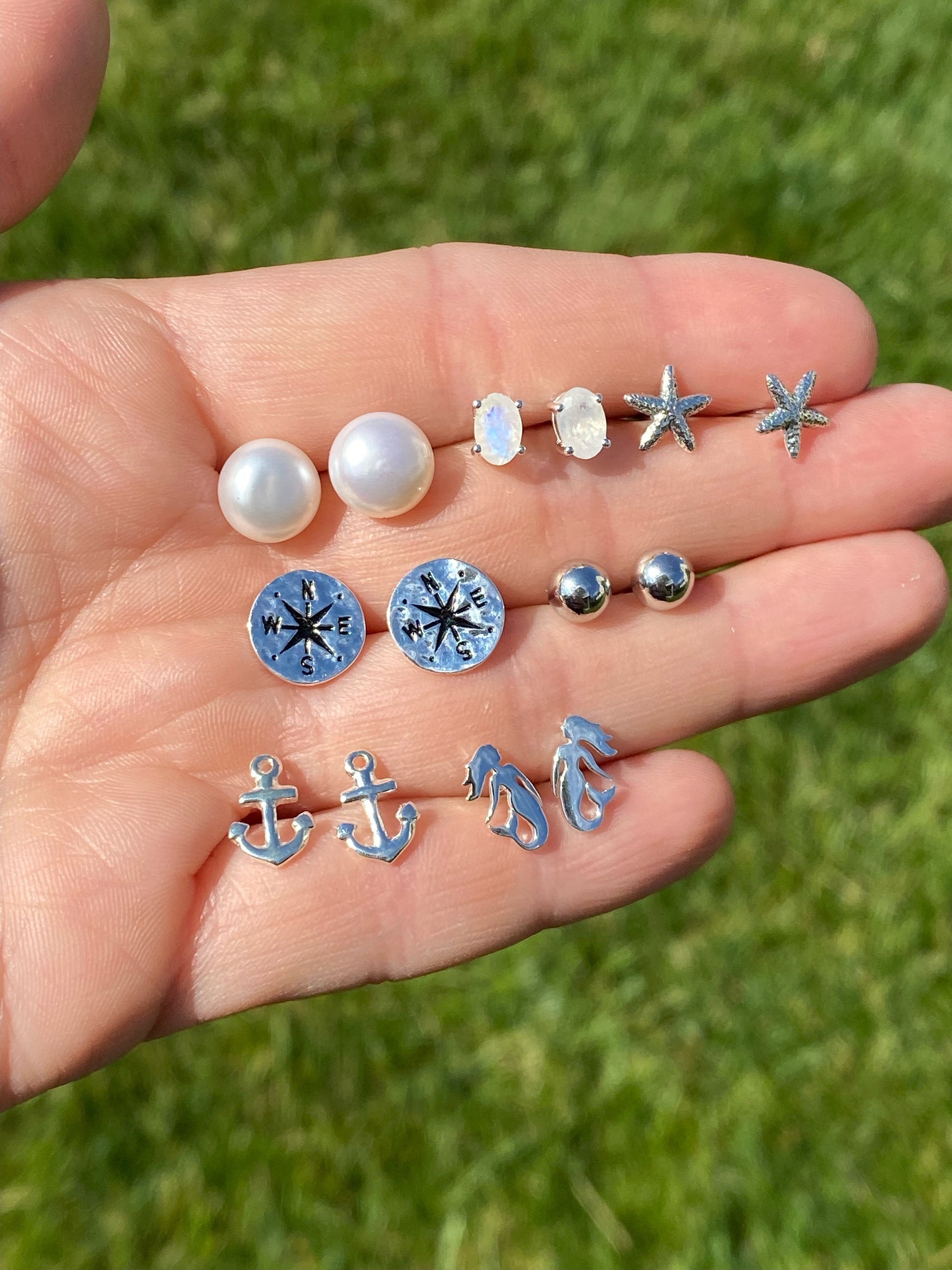 Sterling Silver Ball Earrings image 1