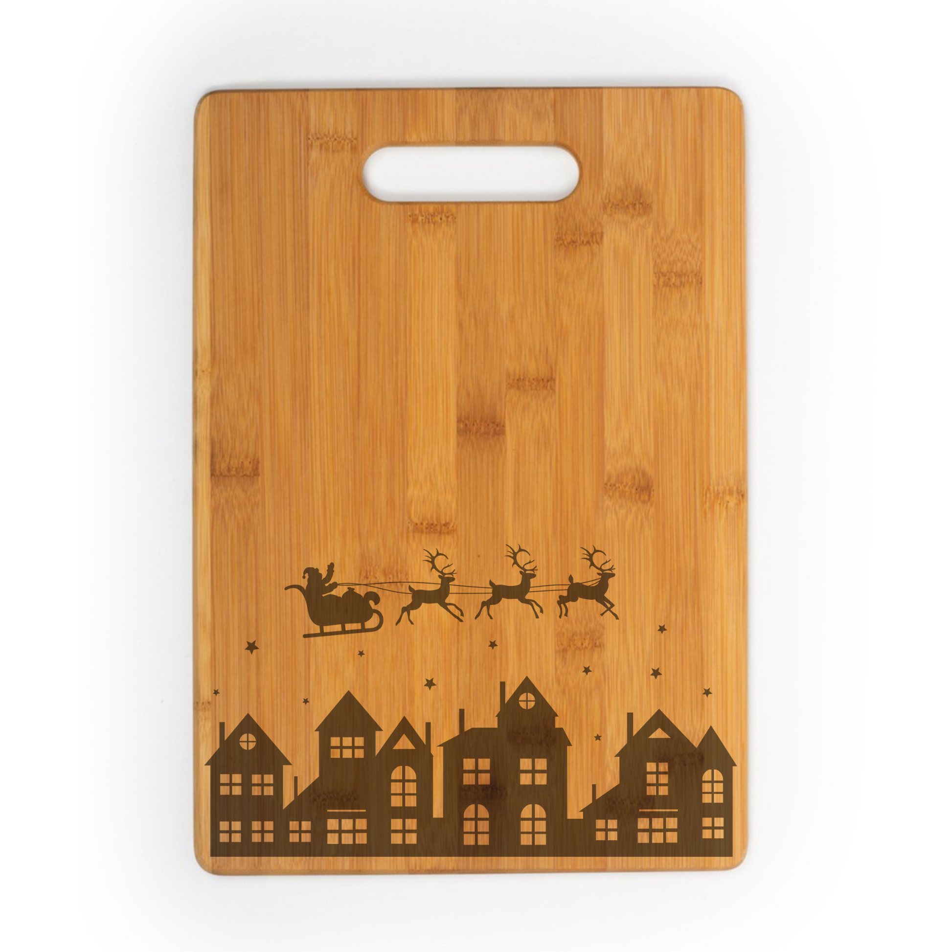 Santa Claus Engraved Bamboo Cutting Board image 4
