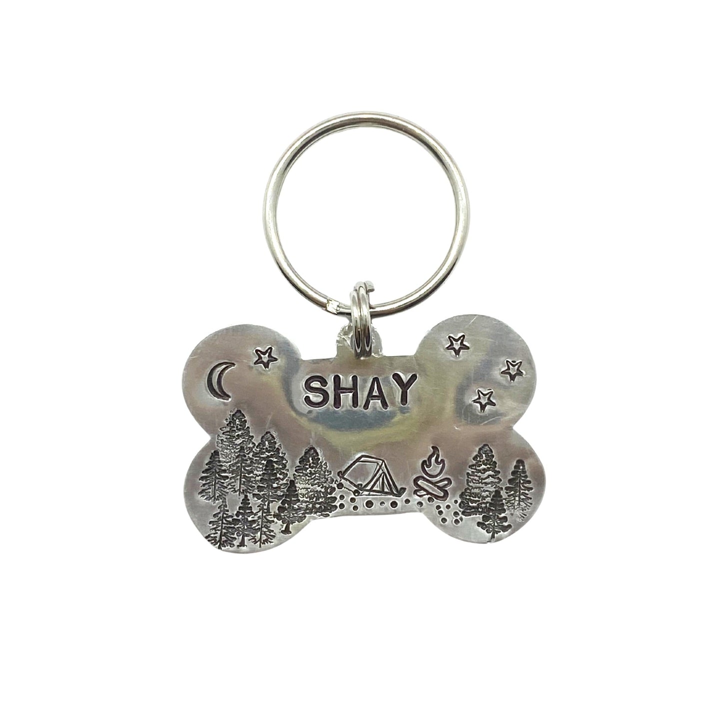 Custom Aluminum Camping Dog Tag image 0