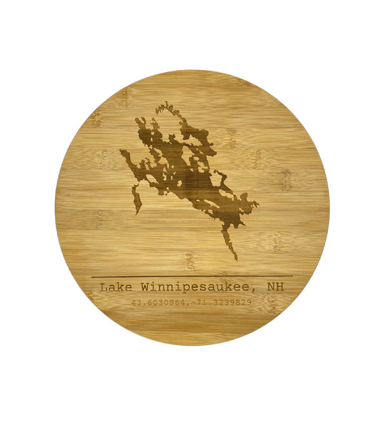 Bamboo Custom Lake Cutting Board image 0