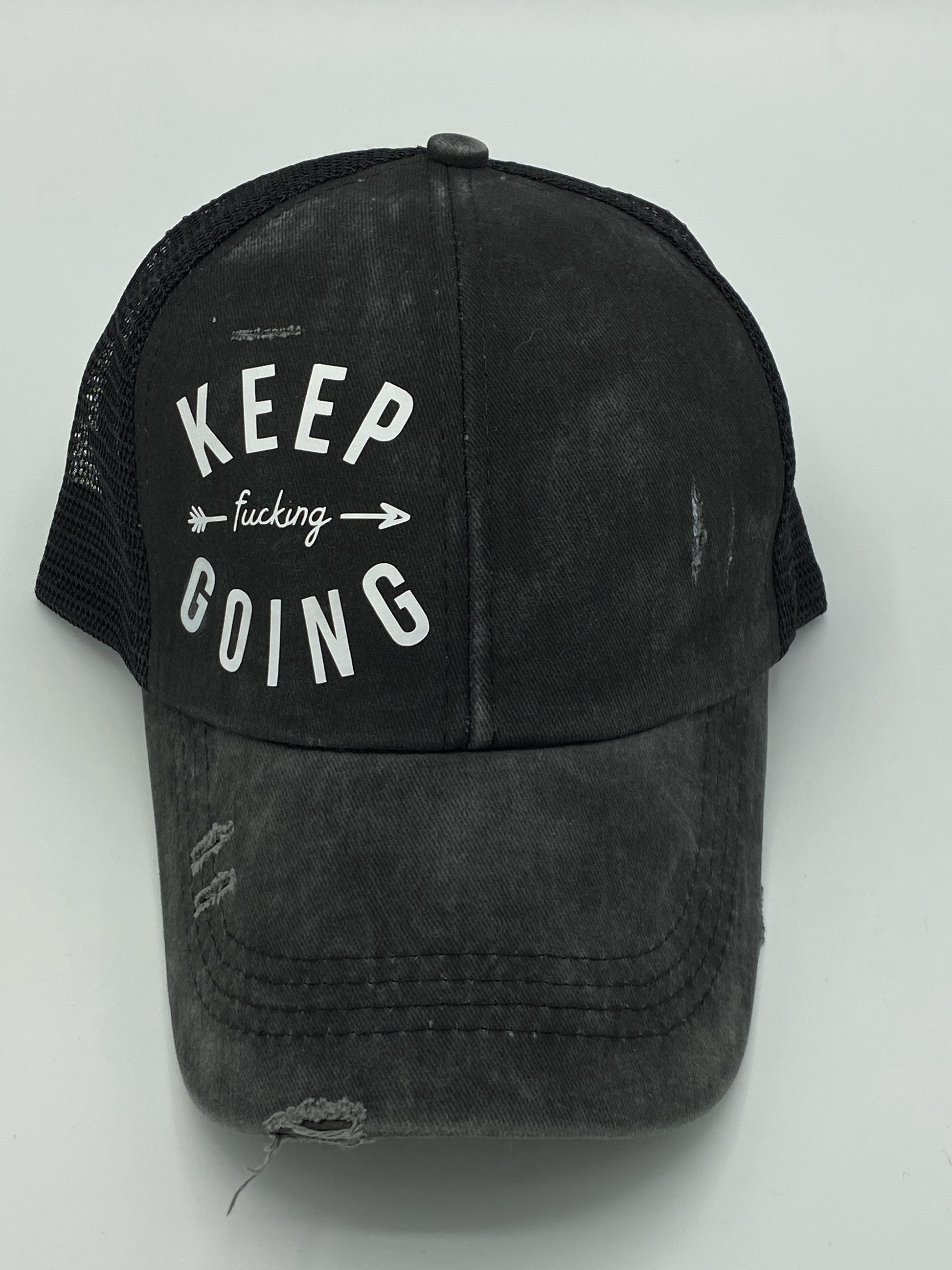 "Keep F***ing Going" Ponytail Hat image 5