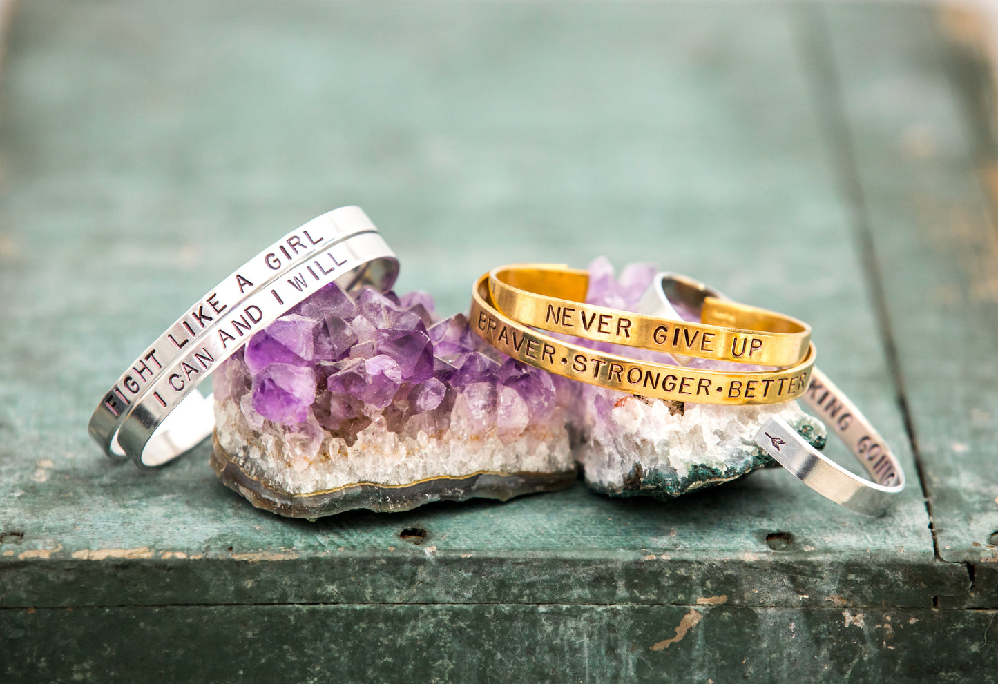 "Keep F***ing Going" Cuff Bracelet image 4