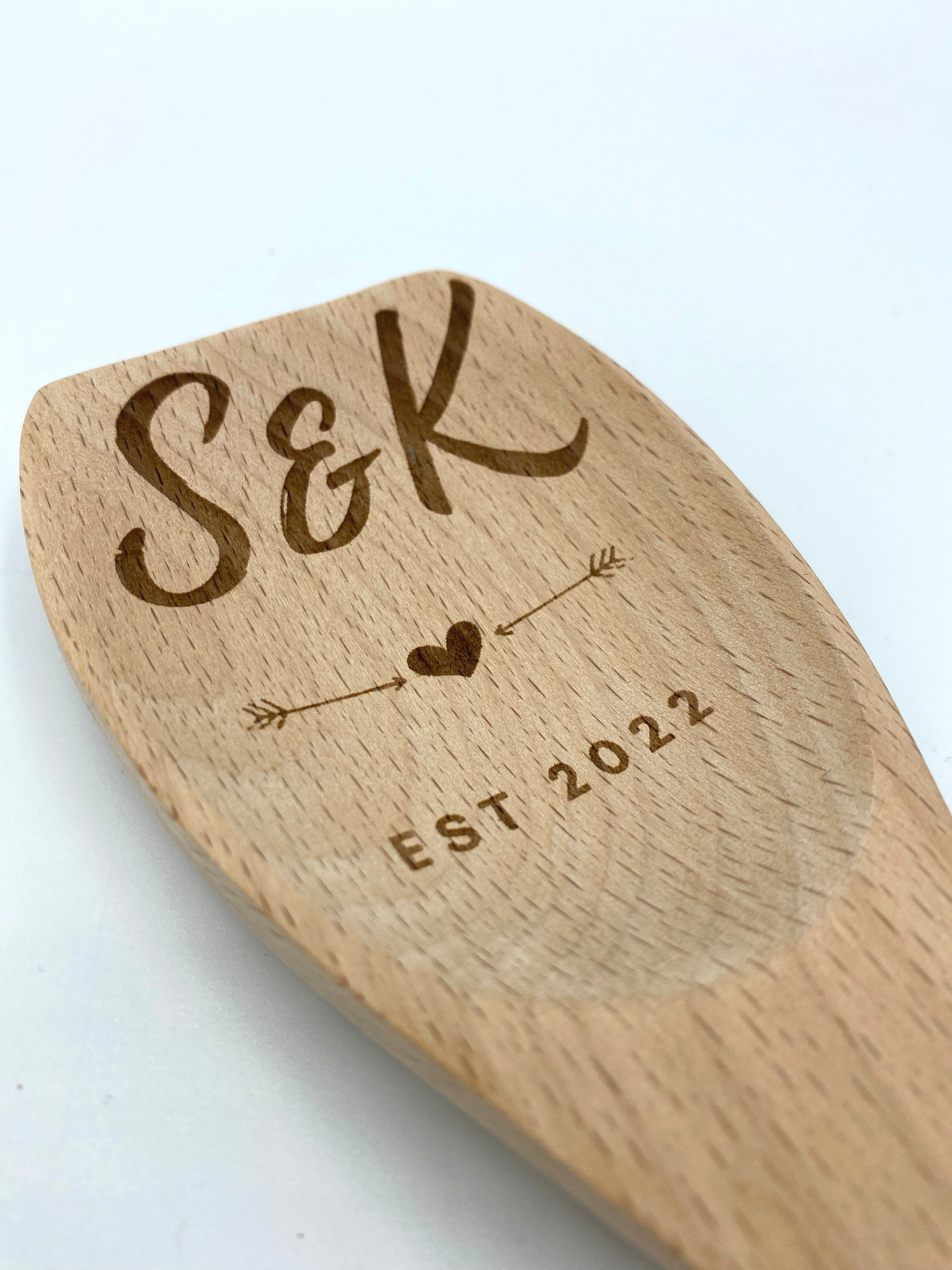 Beechwood Spoon with Custom Name image 1