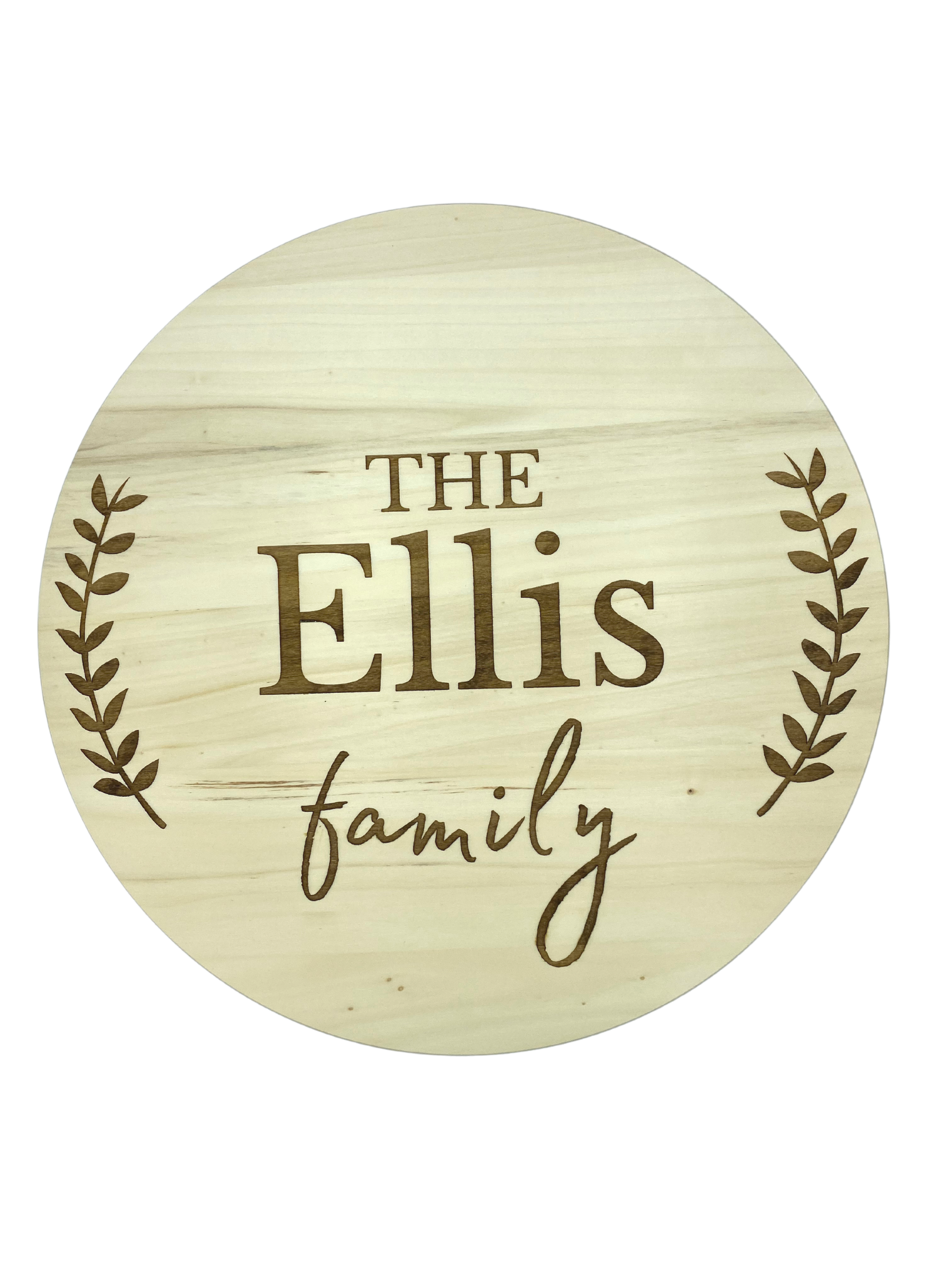 Aspen Wood Custom Family Lazy Susan image 0