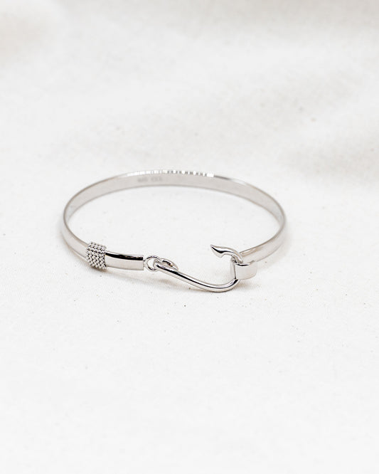 Sterling Silver Fish Hook Bracelet