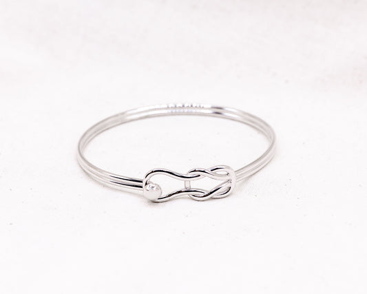 Sterling Silver Fisherman's Knot Bracelet