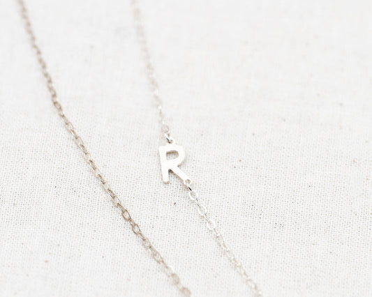 Asymmetrical Initial Necklace