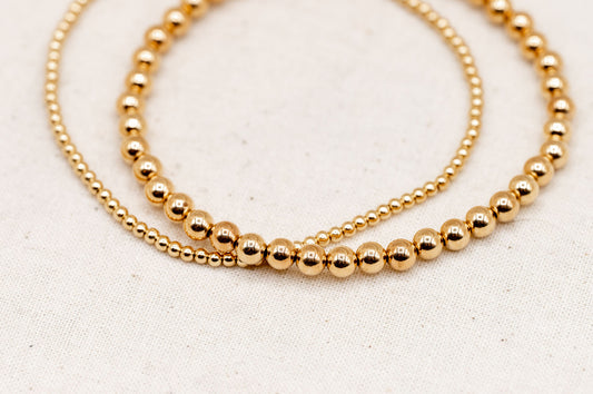 Gold Filled Beaded Bracelets