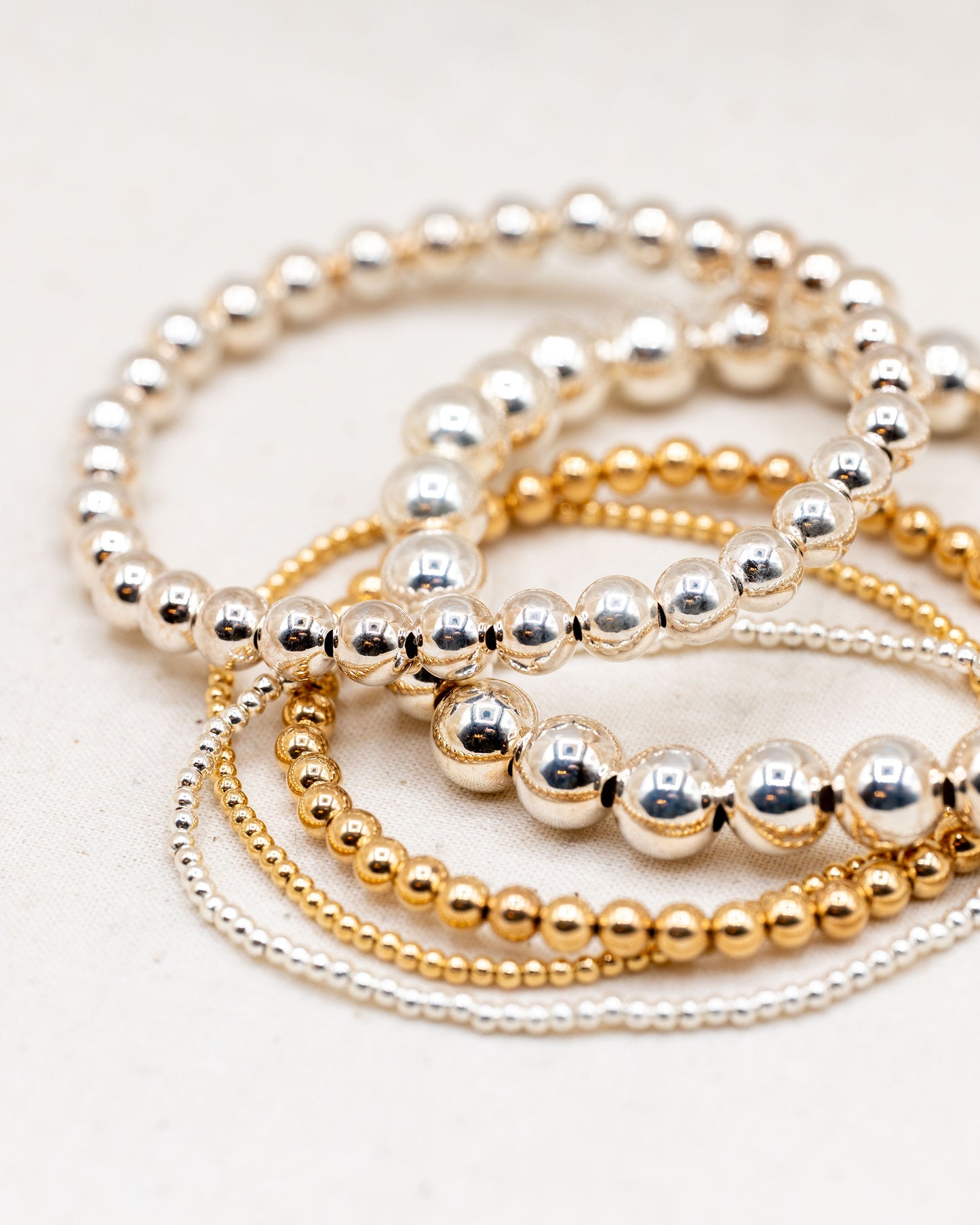 Gold Filled Beaded Bracelets