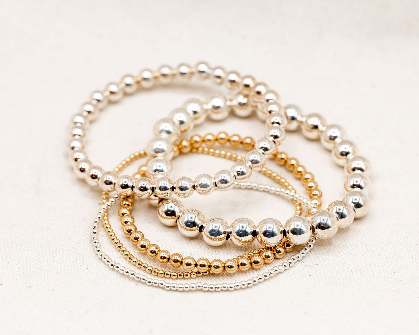 Gold Filled Beaded Bracelets