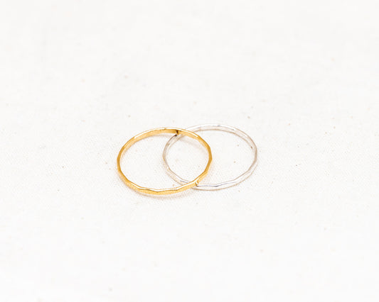 Hammered Stacking Ring
