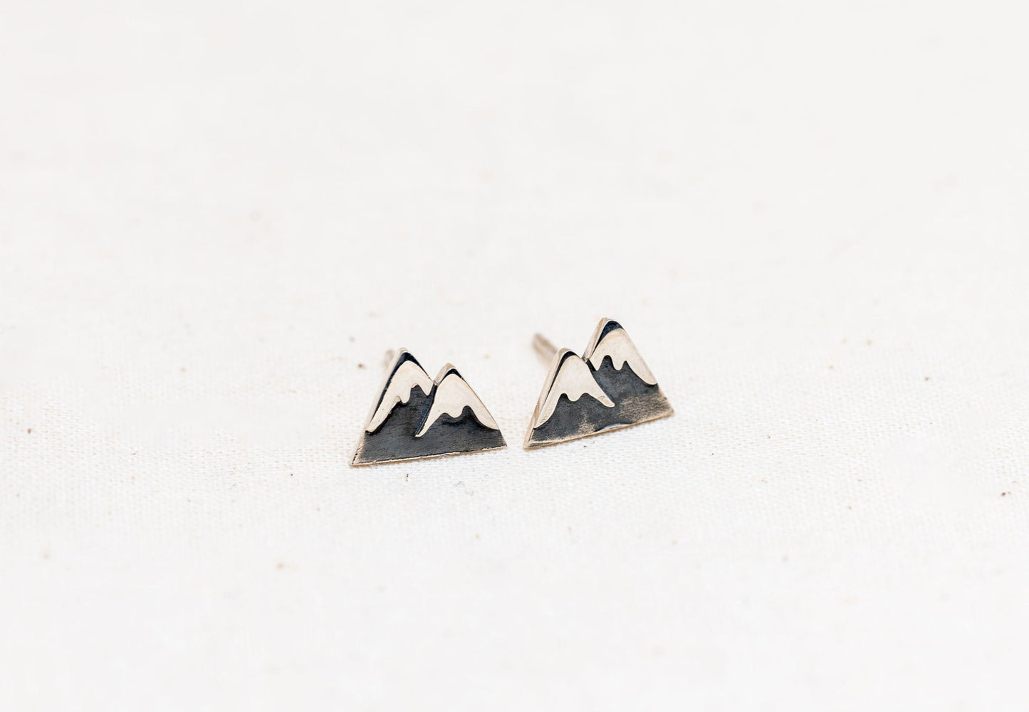 Sterling Silver Mountain Earrings
