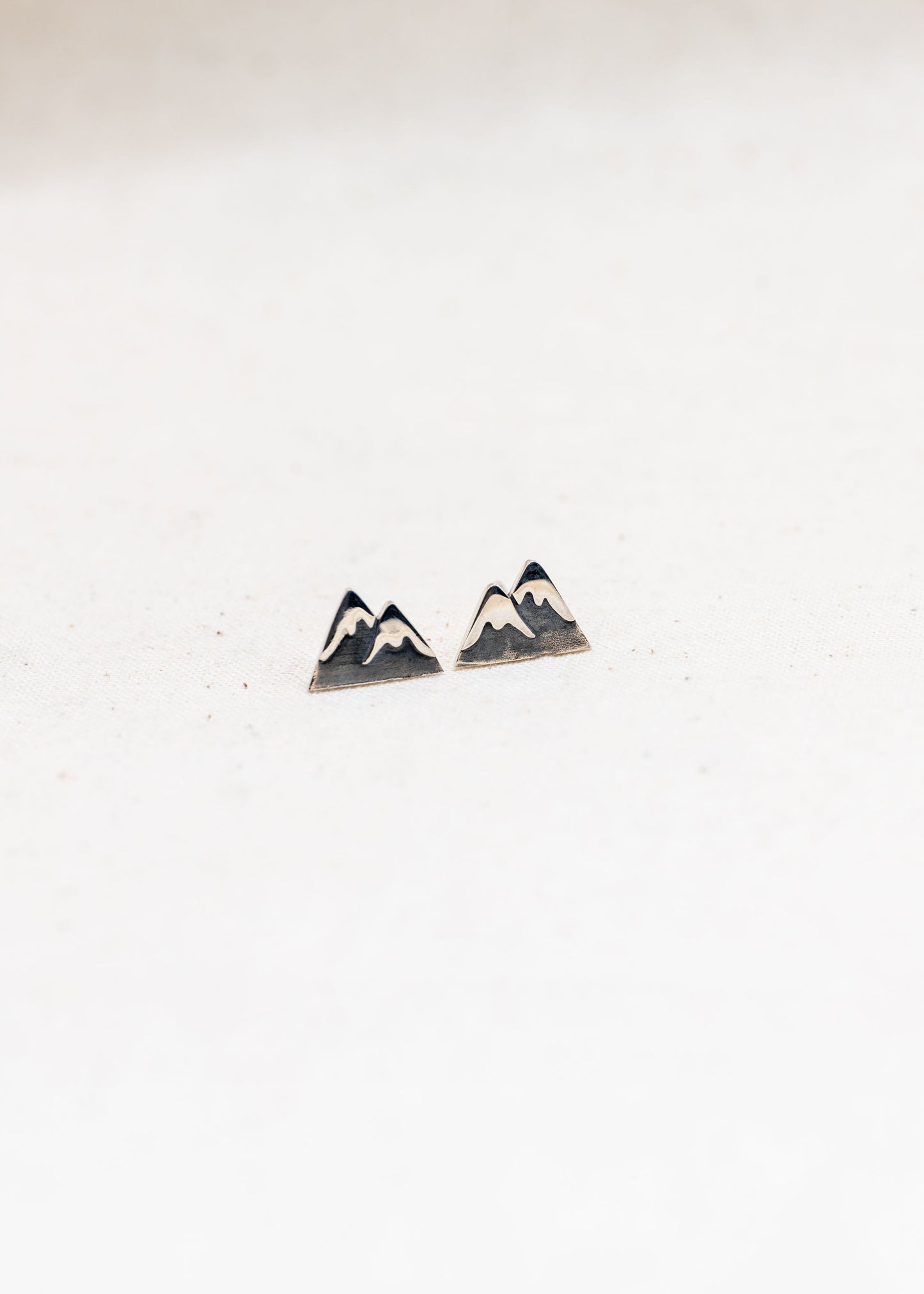 Sterling Silver Mountain Earrings