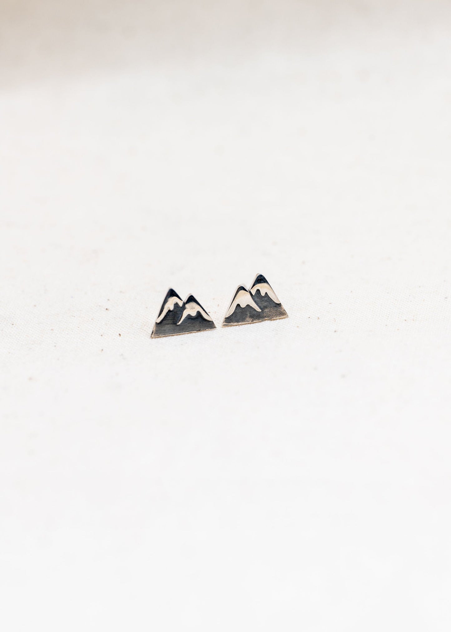 Sterling Silver Mountain Earrings