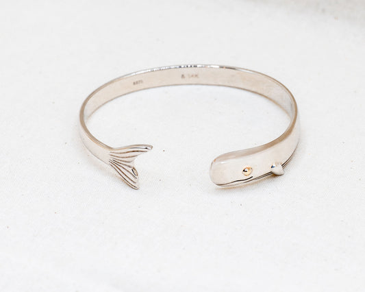 Sterling Silver Whale Bracelet