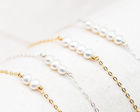 Tiny Multi Pearl Necklace