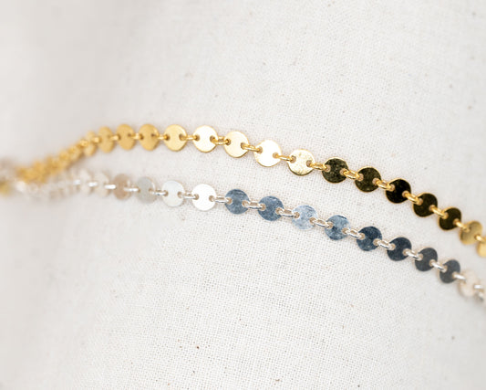 "Felicia" Dainty Disc Bracelet
