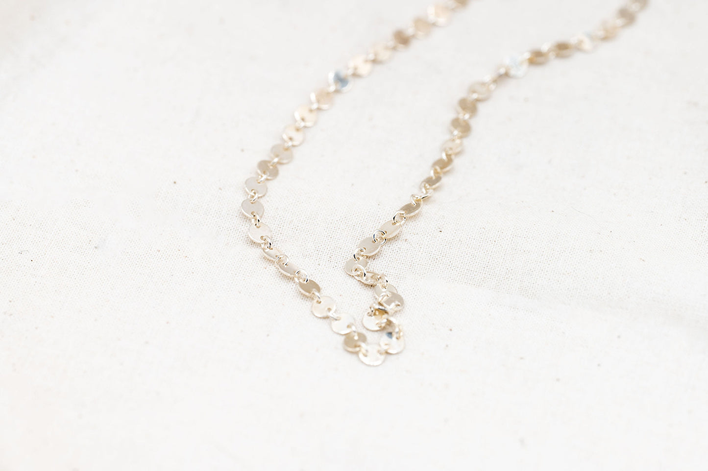 "Felicia" Dainty Disc Chain Necklace