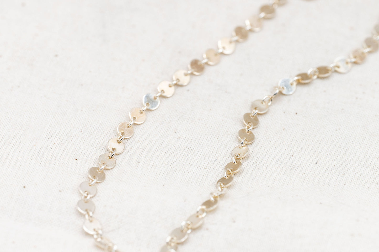 "Felicia" Dainty Disc Chain Necklace