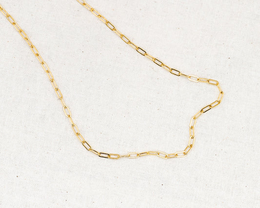 "Sadie" Dainty Paperclip Chain Necklace