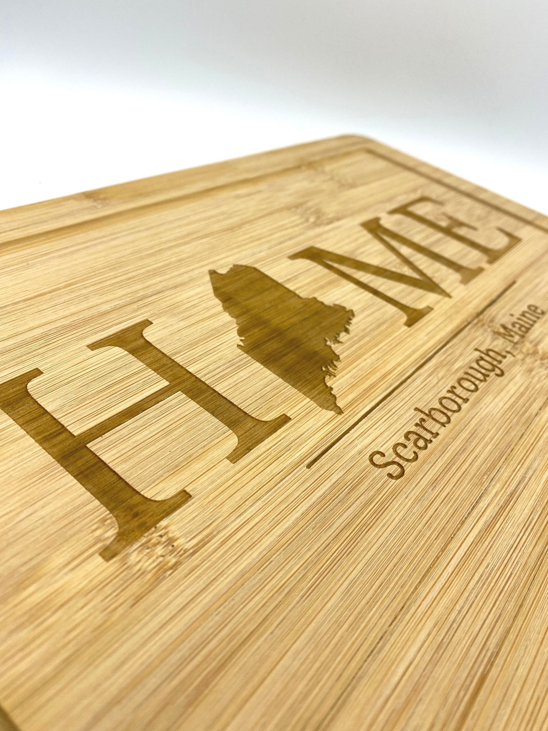 Bamboo Custom "Home" Cutting Board image 1