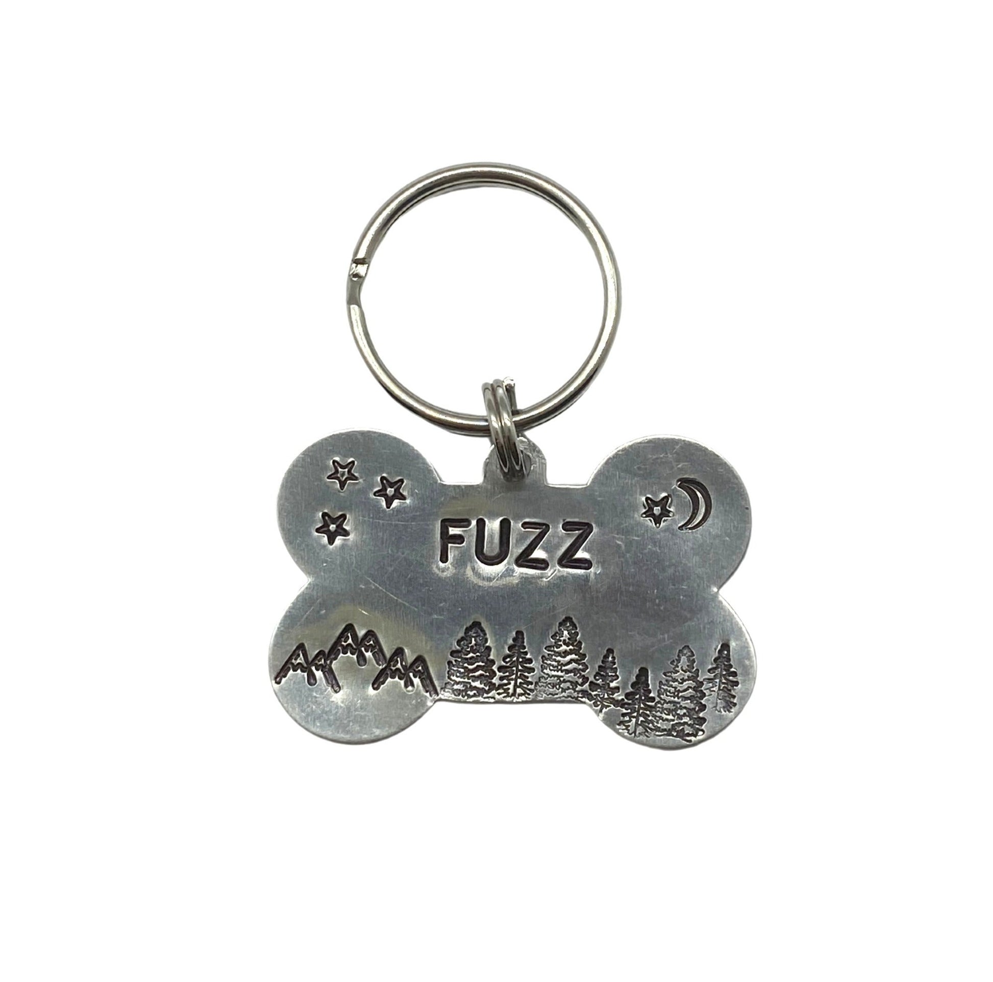 Custom Aluminum Mountain Dog Tag image 0