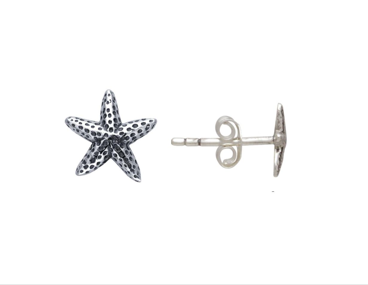Sterling Silver Starfish Earrings image 0